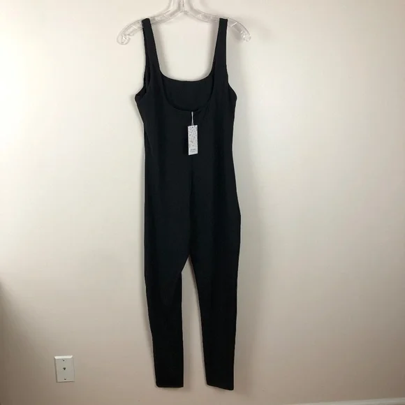 NWT Amazon black unitard with low scoop back L - Picture 10 of 12